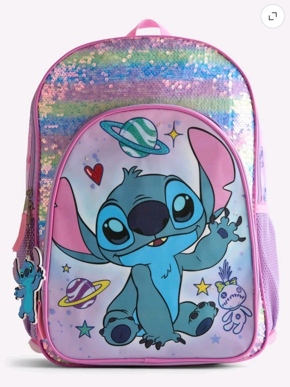 Disney STITCH Glitter Kids Backpack with LIGHTS!